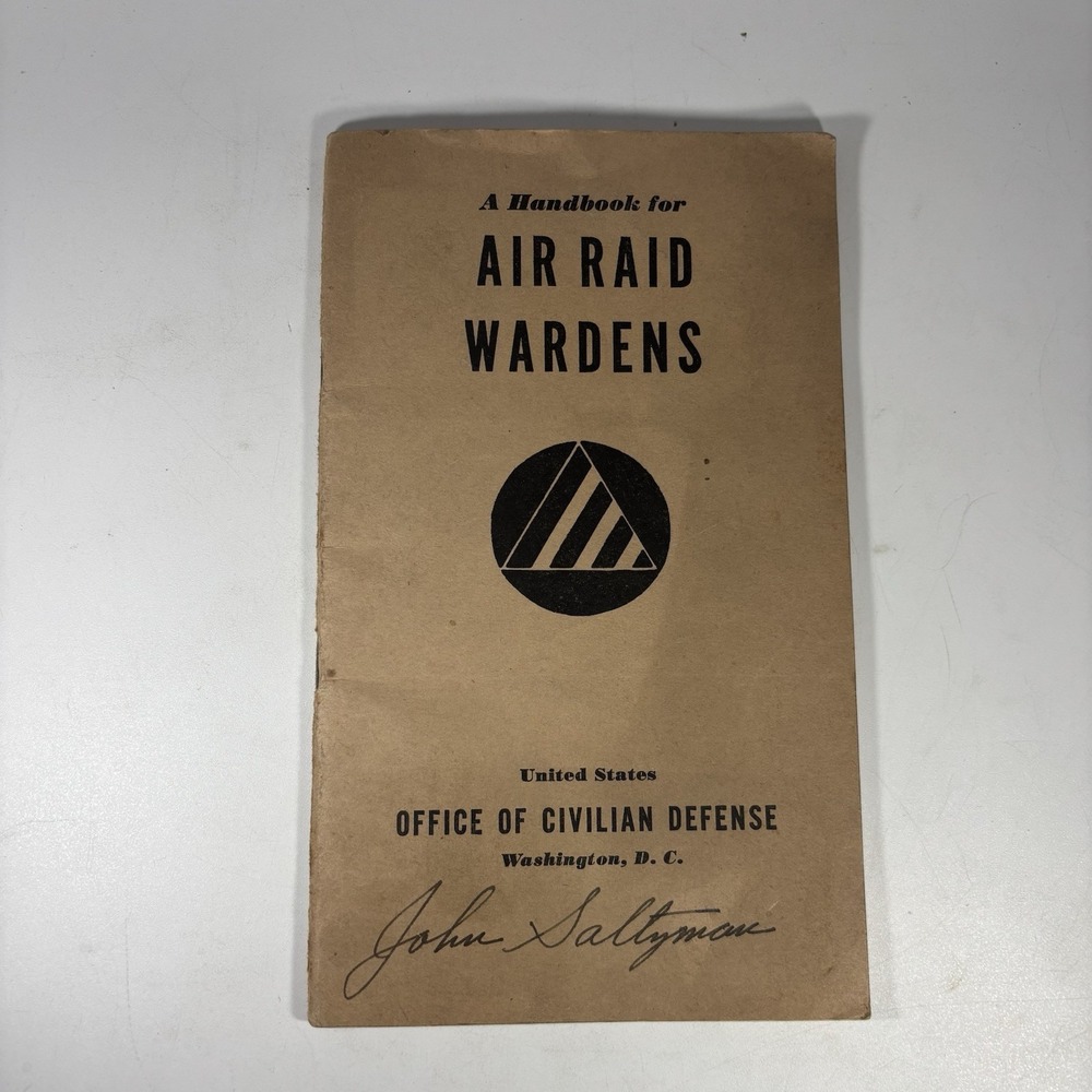 A Handbook for Air Raid Wardens (1941, U.S. Office of Civilian Defense)